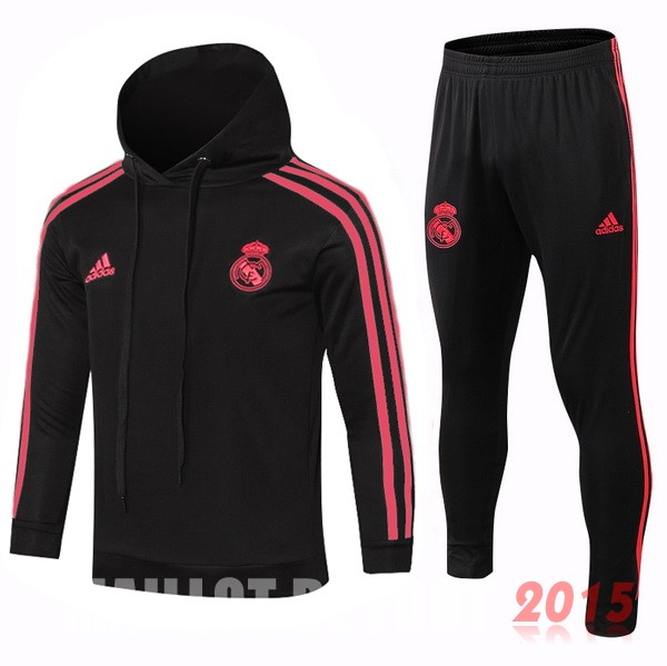 Survetement Enfant Real Madrid Rouge Noir 18/19